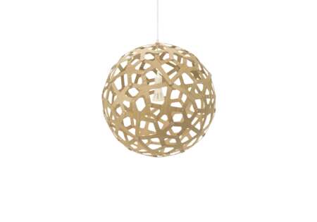 Coral Pendant by David – modular bamboo light in 6 sizes, eco-friendly kitset design, reducing shipping impact while creating a modern design classic.