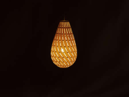 Ebb Light - suspended at night with the light on